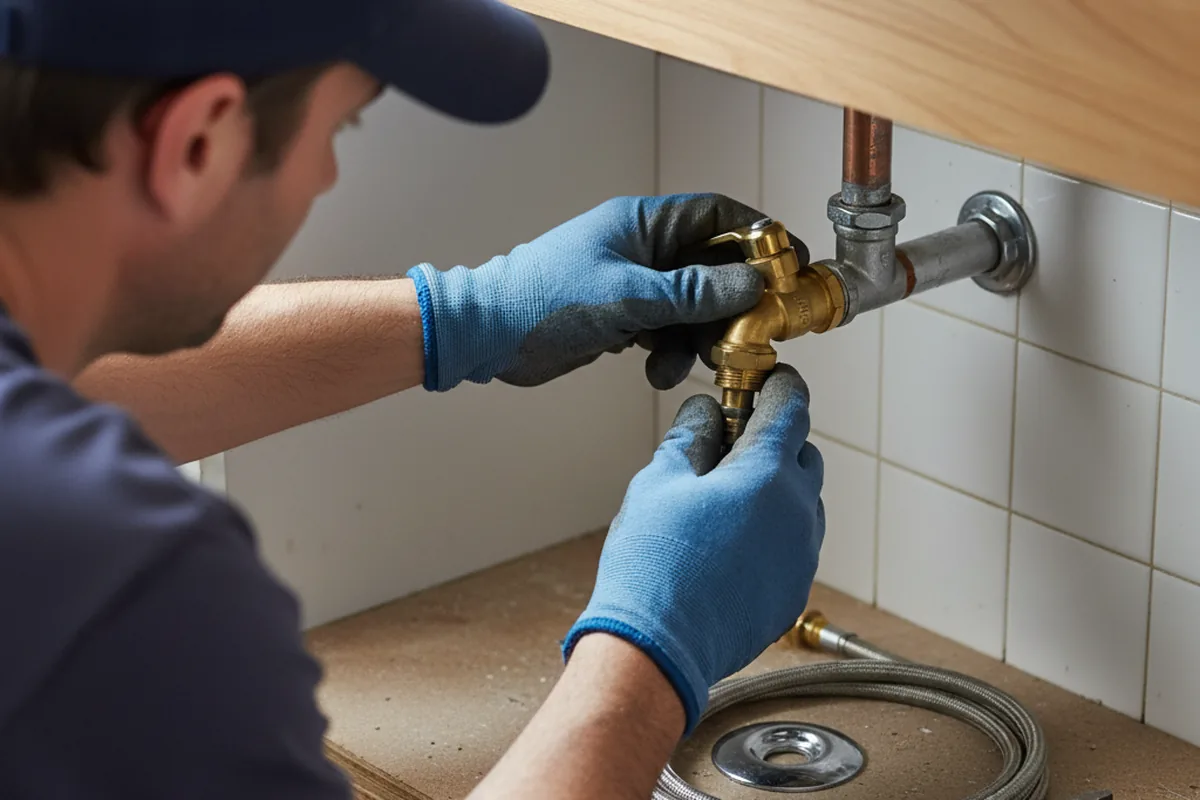 Shutoff valve and fitting work during Repiping in American Falls